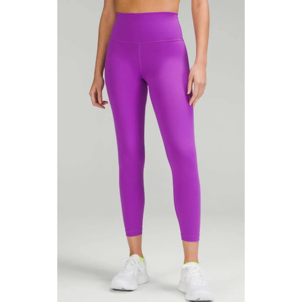 Purple lululemon wunder train 28’ size 4 leggings women’s